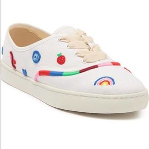 Colorful Embroidered Women's Sneakers